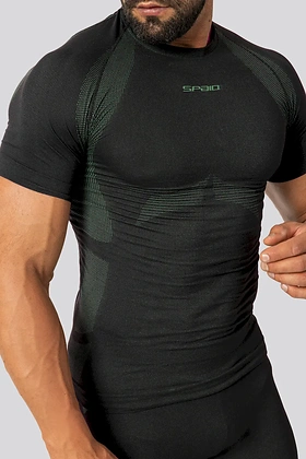 Alpha Bluzka termoaktywna męska krótki rękaw Spaio black
