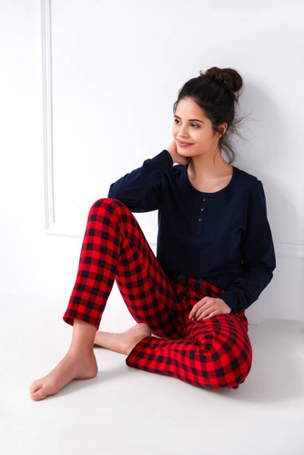 Pigiama Bonnie Sensis donna - blu navy