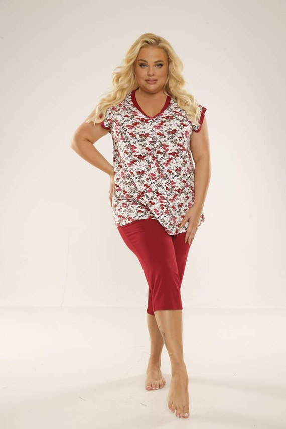489/491 Pigiama Mia Plus Size Donna Forex - rosso