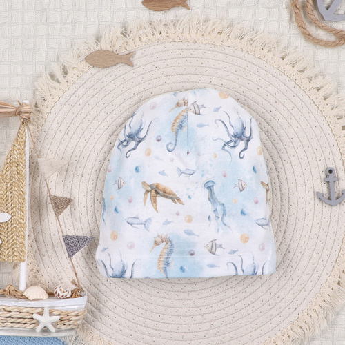ABN-5461 Cappellino Sea Of Joy in cotone biologico Nini, morbido e traspirante