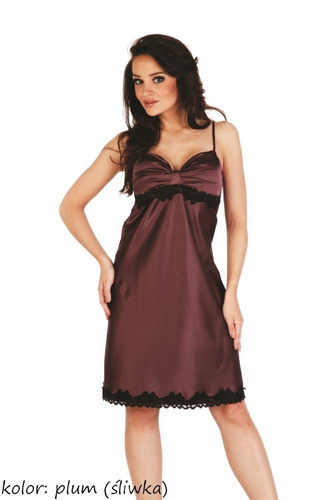 925 Camicia da notte Kleoree De Lafense - prugna