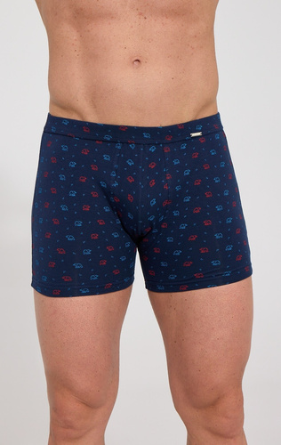 Boxer da uomo Cornette Prime 904/139 blu navy cotone vestibilità aderente