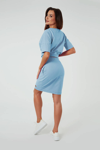 Minigonna donna Stella Moda italiana - blu