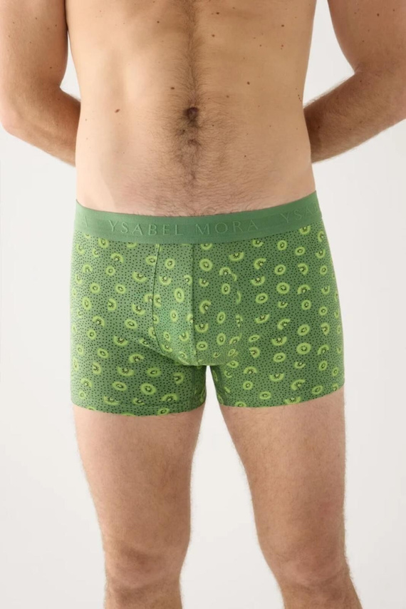 Ysabel Mora 20481 Completo Uomo Boxer + Calze Kiwi Verde Cotone