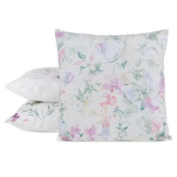 Fodera cuscino 45x45 Mink 29 Eurofirany velluto fiori