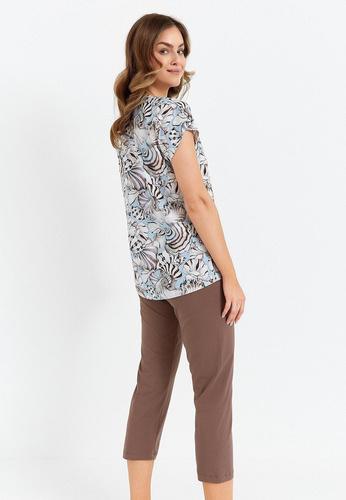 483 Pigiama da donna Cana - blu cioccolato