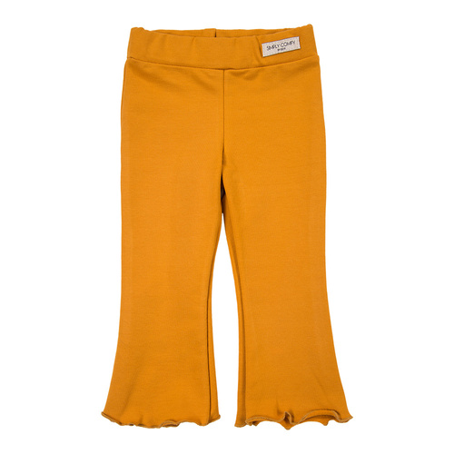 Leggings Simply Comfy per bambini, pantaloni a campana Eevi honey- 100% cotone, comodi e alla moda