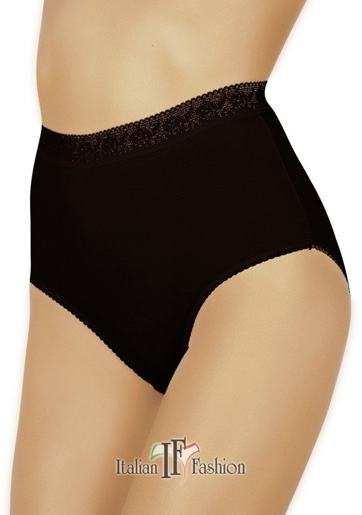 Fiore Maxi Mutandine donna Moda italiana - nero
