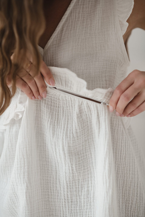 Milky Butterfly Camicetta maternità e allattamento - comfort e stile Milk&Love crema