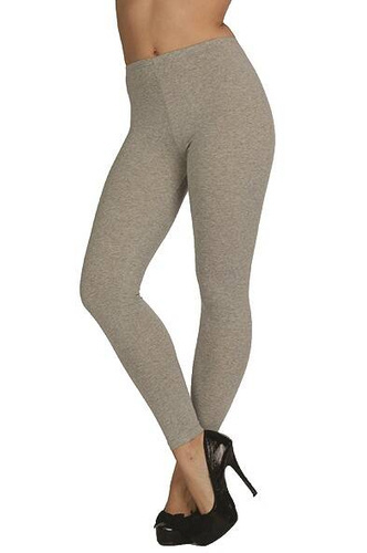 867 Leggings lunghi De Lafense - melange chiaro