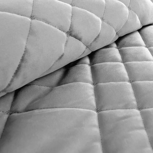 Ria 6 Copriletto decorativo in velluto Eurofirany argento