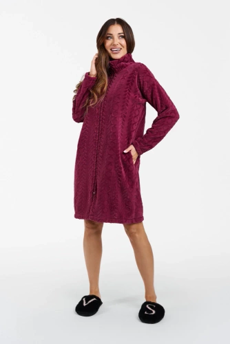 Rena Accappatoio da donna Italian Fashion - maroon