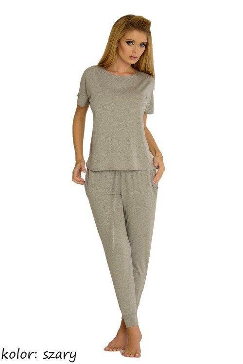 524 Pigiama da donna Paula De Lafense - melange chiaro