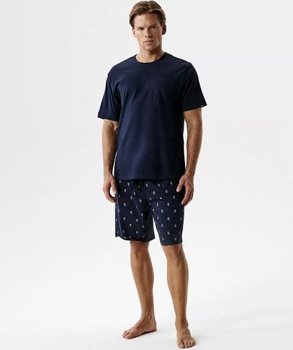 Pigiama uomo Atlantic NMP-402 cotone 100% corto comfort estivo