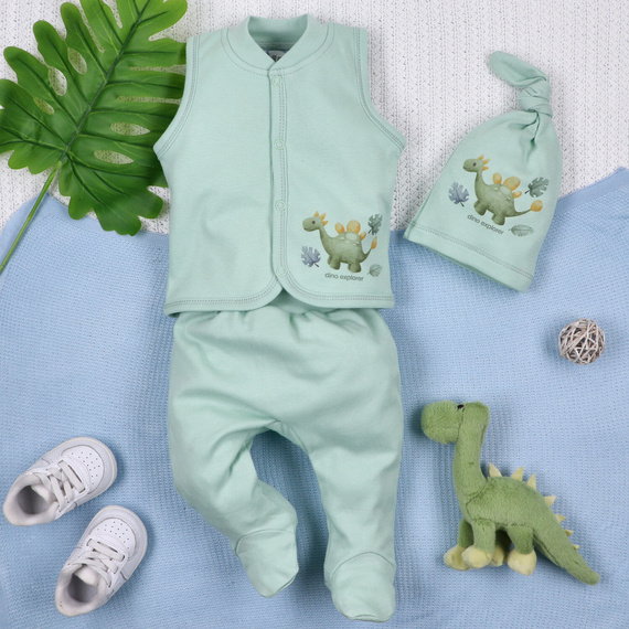 ABN-5579 Cappellino per bambini Dino Explorer Nini - cotone organico, morbido e traspirante