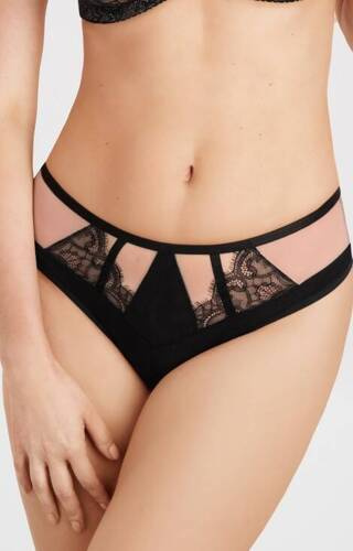 Gorsenia K 836 Black To Black Mutandine brasiliane da donna nere