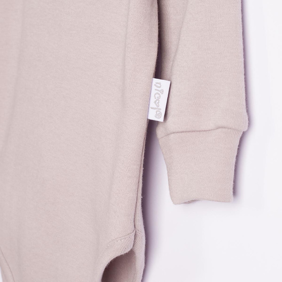 228096 Nicol FARMA Body neonato grigio manica lunga Henley cotone