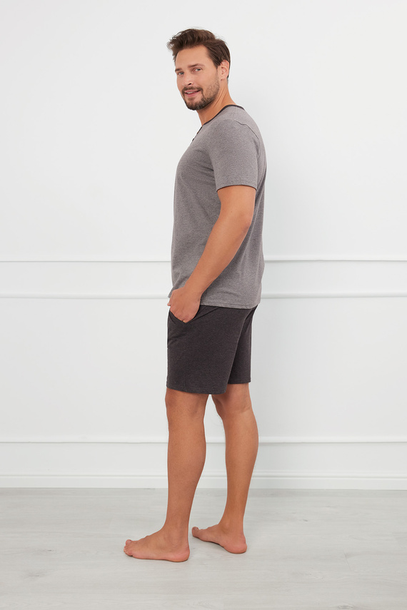 Julius Pigiama uomo manica corta, pantaloncini Moda italiana - ¶r.melange/c.melange