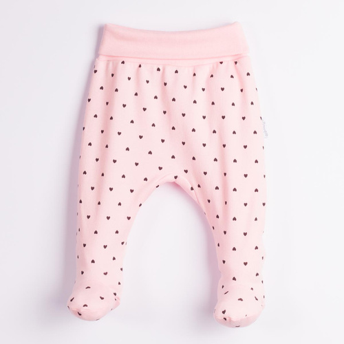 Pigiama neonato Nicol Tosia 225009 100% cotone rosa con cuoricini