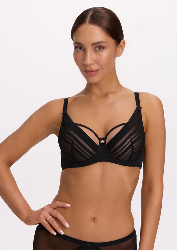 Reggiseno Semi Soft Gaia BS 1395 Alicia nero SS10 con ferretto