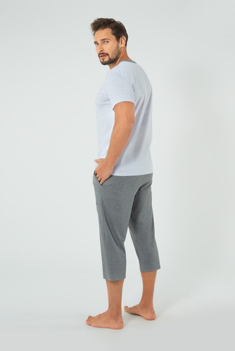 Junak Uomo manica corta e pantaloni 3/4 Moda Italiana - j.mélange/r.melange