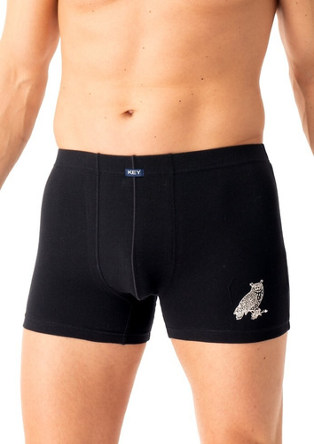 Boxer da uomo MXH 703 Key nero - cotone, confortevole, in una scatola elegante
