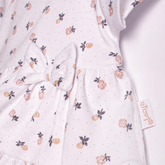 Nicol 220159 body vestitino bimba cotone floreale con volant