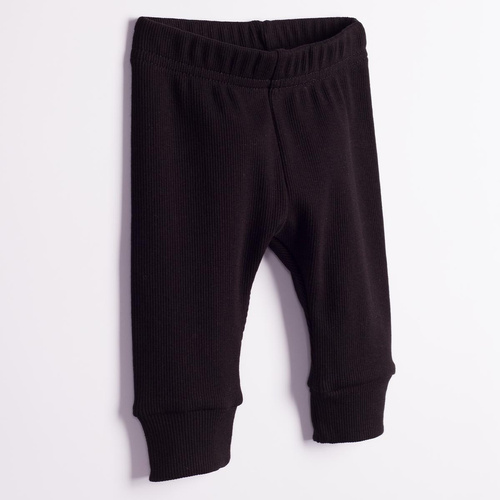 228023 Nicol FARMA Pantaloni neonato neri a coste elasticizzati