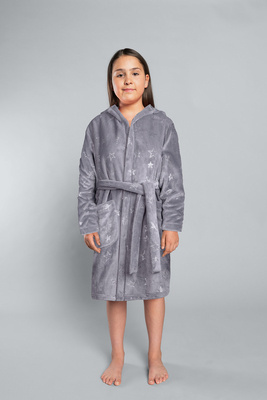 Accappatoio per bambina Arte Moda Italiana - grigio