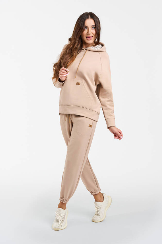 Viva Felpa da donna con cappuccio Moda - beige