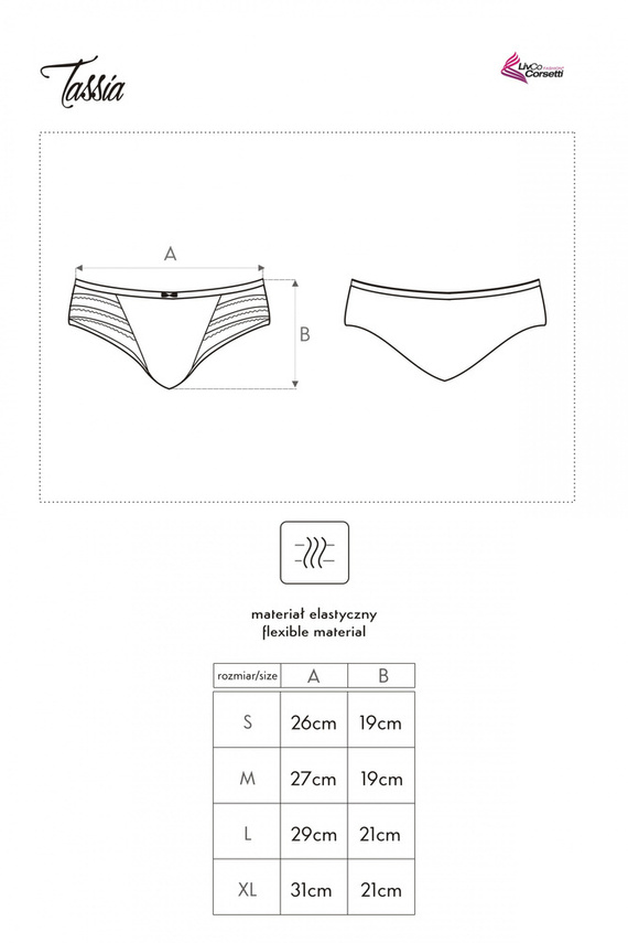 Tassia LC 6053 Mutandine donna LivCo Corsetti Moda bianco