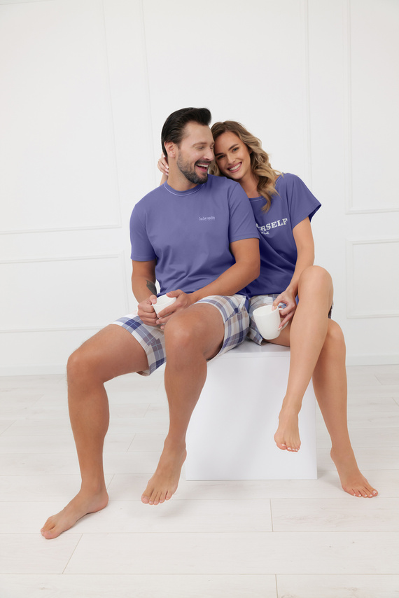 Pigiama donna Rima Italian Fashion 100% cotone manica corta shorts