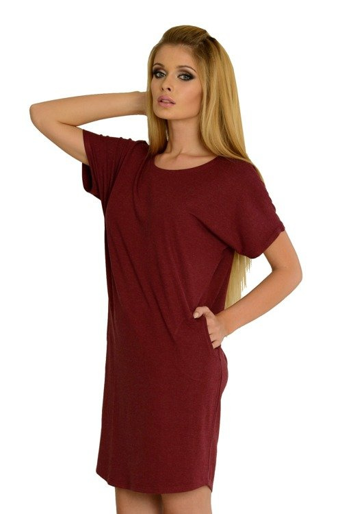 523 Camicia da notte Paula kr. manica - fiordaliso