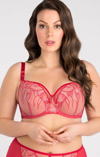 Reggiseno morbido Gorsenia K 828 Crazy Heart - rosso