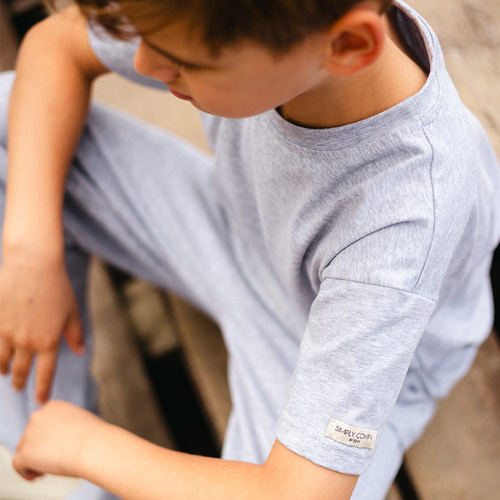 T-shirt bambino oversize Eevi Simply Comfy 100% cotone