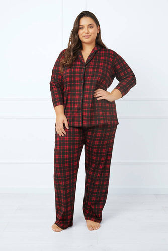 Nicola Pigiama da donna maniche lunghe, pantaloni lunghi Moda italiana - stampa