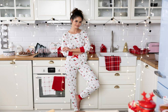 Pigiama donna Samantha Sensis -ecru