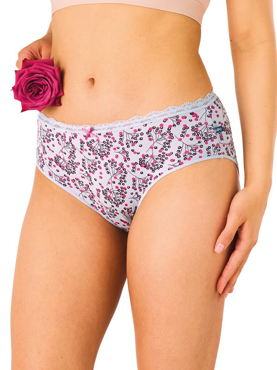 Slip midi bikini Key LPC 557 B26 A2 2-pack in cotone fantasia