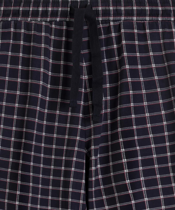NMP-393 Blu Atlantico - pantaloni da pigiama da uomo in flanella di cotone