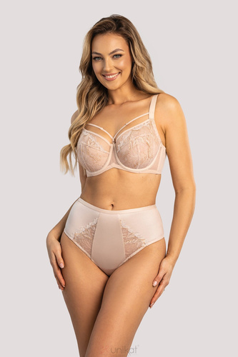 Reggiseno Silja Soft Unikat beige - morbido con spalline decorative, elegante e confortevole