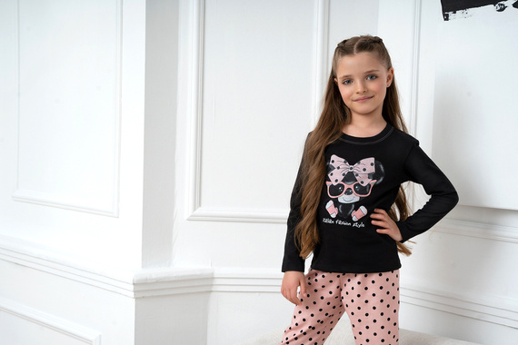 Bonilla Pigiama bambina Moda italiana - nero/stampa