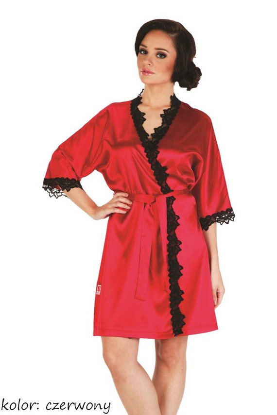 929 Kleoree Accappatoio da donna De Lafense - rosso