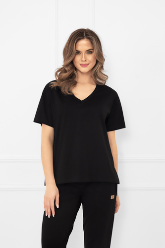 Klara - camicetta donna a maniche corte | Italian Fashion nero