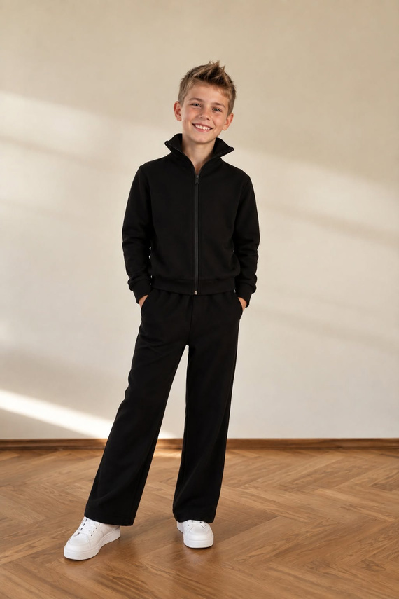 Bambarillo Chill pantaloni tuta bambini neri cotone