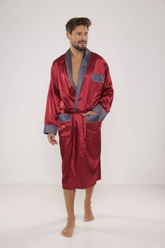 940 Accappatoio in raso da uomo Forex - marrone