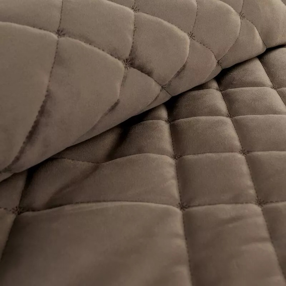 Ria 6 Copriletto decorativo in velluto Eurofirany marrone