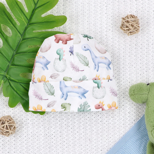 ABN-5580 Cappellino Dino Explorer in cotone organico Nini, morbido e traspirante