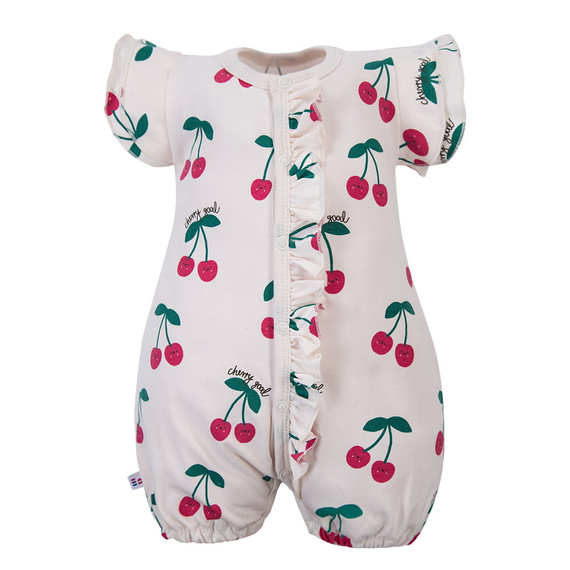 Pagliaccetto bambina Cherry Eevi cotone 95% comodo per estate