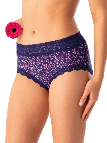 Mutandine da donna Key LPC 547 rosa navy - cotone, confortevoli, set di 2 pezzi