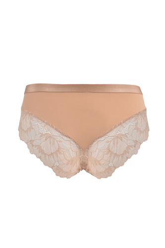Mediolano Selena 19265 Slip in pizzo beige ad alto comfort